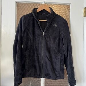 Black fuzzy north face liner jacket